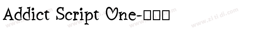Addict Script One字体转换